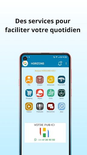 Android application Horizons screenshort