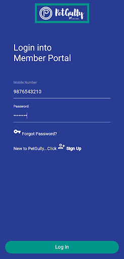Android application PetGully screenshort