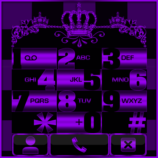 Purple Chess Crown Dialer them logo