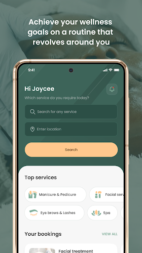 Android application Unwind - wellness on demand screenshort