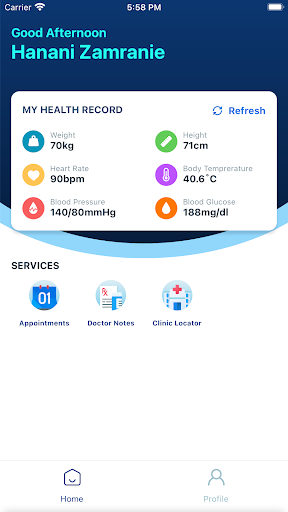 ARCare Screen 3