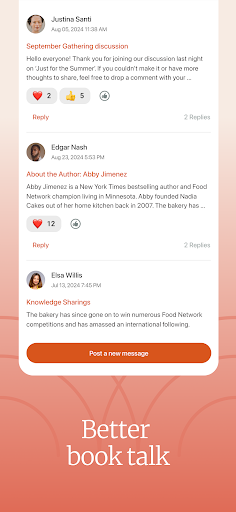 Screenshot of Bookclubs: Book Club Organizer