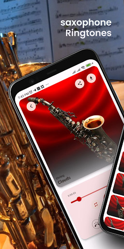 Android application Saxophone Ringtones screenshort