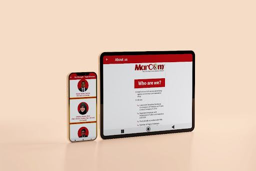 Android application MarCom screenshort