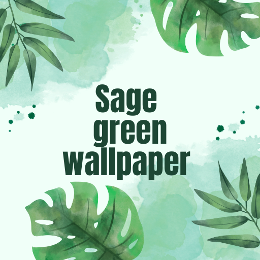 Sage green wallpaper logo