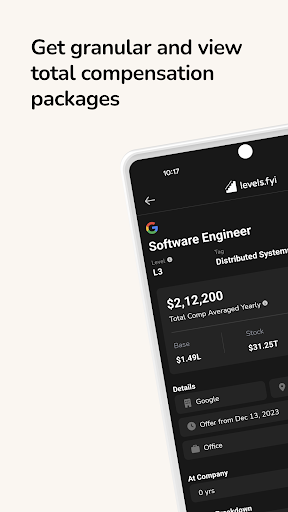 Levels.fyi -  Salaries & More Screen 3