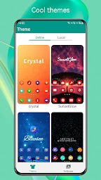 Super P Launcher, theme