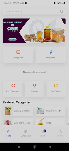 Valomaner Shopping App Screen 2