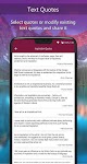 screenshot of Quotes Creator