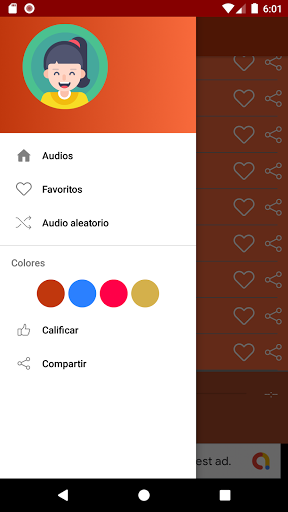 Android application Biblia para niños - audio screenshort