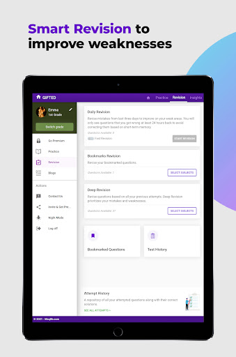 Screenshot of CogAT Test Prep App by Gifted