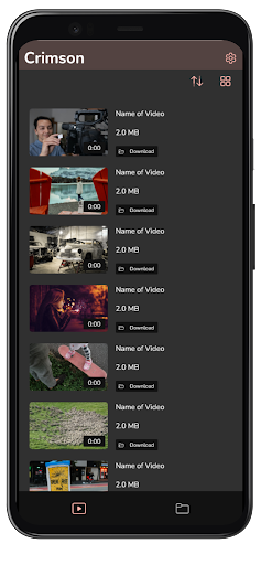 Crimson Video Player Screen 3