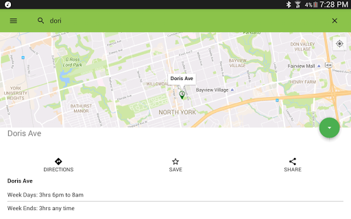 Toronto Free Parking Finder Screen 3