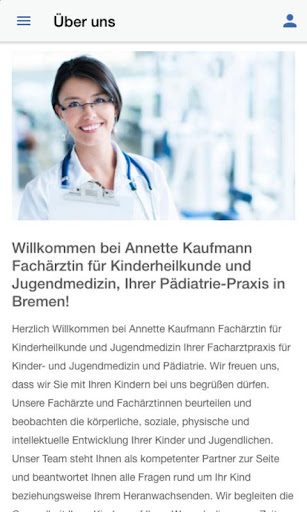 Kinderarzt Praxis A. Kaufmann Screen 2