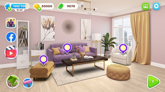Download Color Home Design Makeover  v1.17 (Free Premium) For Android 2