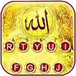 Cover Image of Download Gold Allah Keyboard Theme  APK