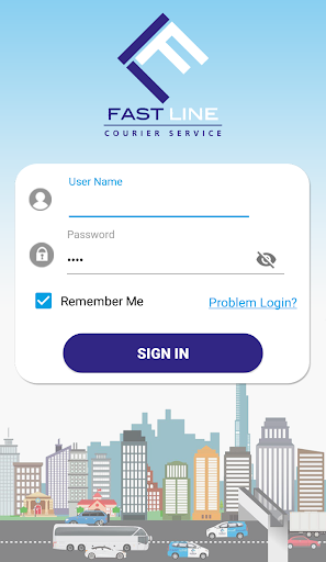 Android application Fastline - Courier Service screenshort