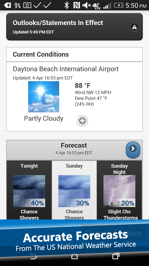 Android application Weather Radar Widget screenshort