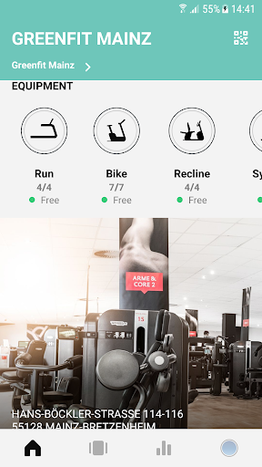 Android application GREENFIT MAINZ screenshort