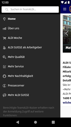 TeamALDI Screen 2