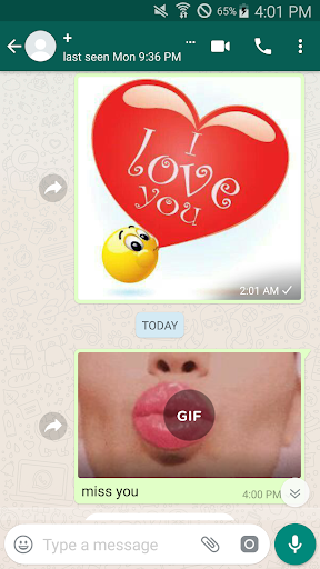 Love Stickers Screen 2