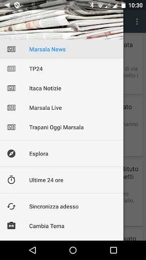 Android application Marsala notizie locali screenshort