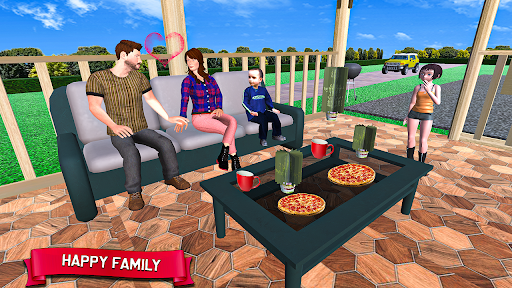 Virtual Police Dad Sim 3D Screen 3