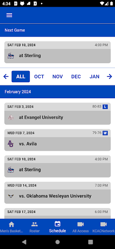 Screenshot of York University Panthers