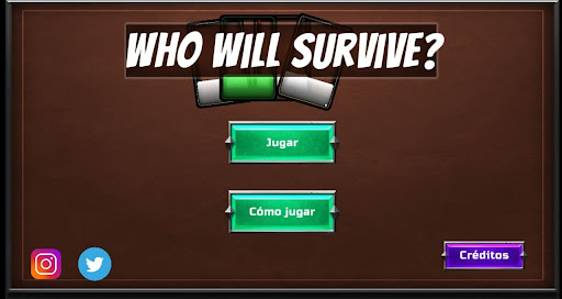 Android application Who will survive? screenshort