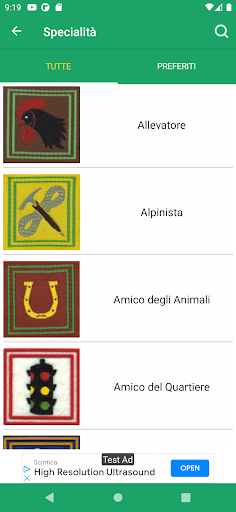 Specialità E/G Agesci Screen 2