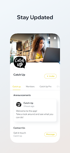 Catch Up Social Screen 3