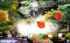 screenshot of 3D Autumn Waterfall Wallpaper