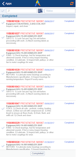 Archibus Mobile Client Screen 2