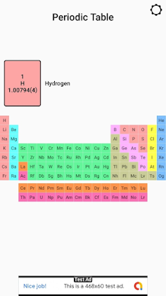 periodic table quiz - Screenshot 1