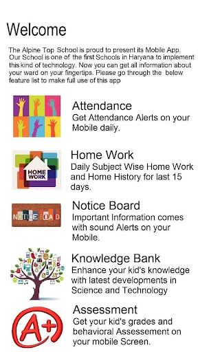 Android application The Alpine Top School, Ratia screenshort