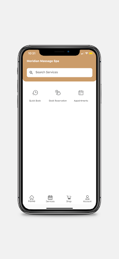 Android application Meridian Massage Spa screenshort