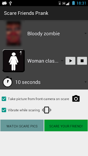 Android application Funny phone prank with camera screenshort