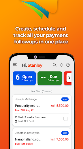 Followup Payments Screenshot