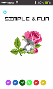 Rose Flowers Pixel Art - Paint By Number 1.7 APK screenshots 2