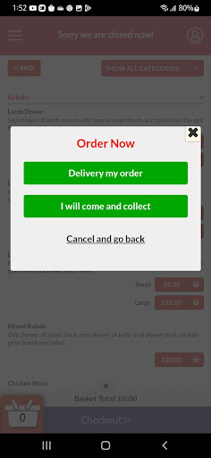 Android application Market Kebab Waltham Abbey screenshort