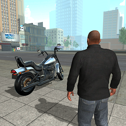 Gangster Crime Bike Driving 3D logo