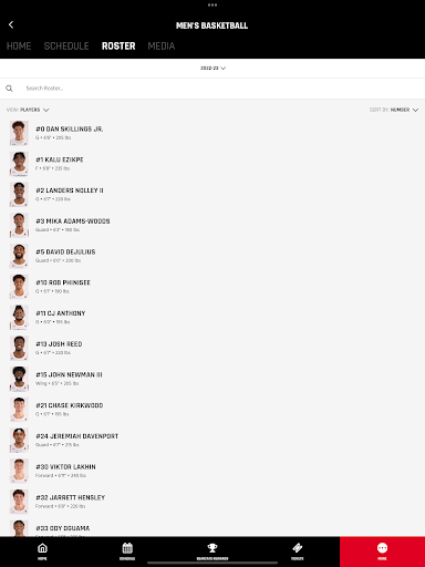 Screenshot of Cincinnati Bearcats Gameday