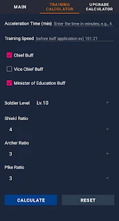 WOS Calculator