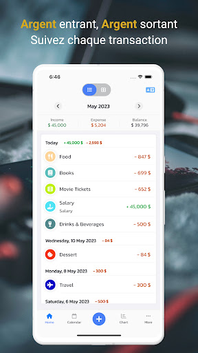 Aperçu de l'application