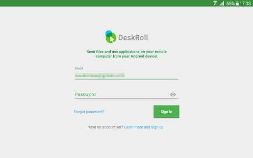 DeskRoll Remote Desktop Screenshot