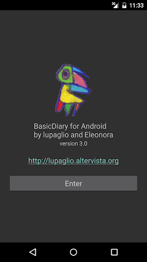 Android application BasicDiaryDroid screenshort