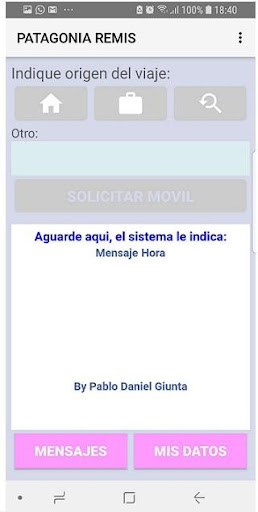 Android application Patagonia Clientes screenshort