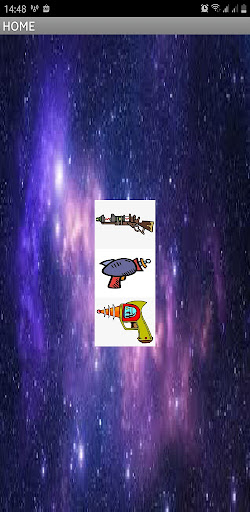 Android application lasergun screenshort