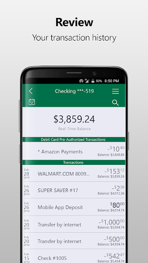 PRSB Mobile Banking Screen 3