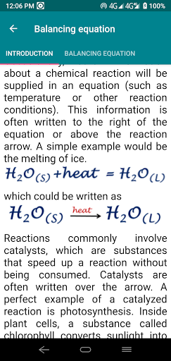 Android application Pocket chemistry - chemistry n screenshort
